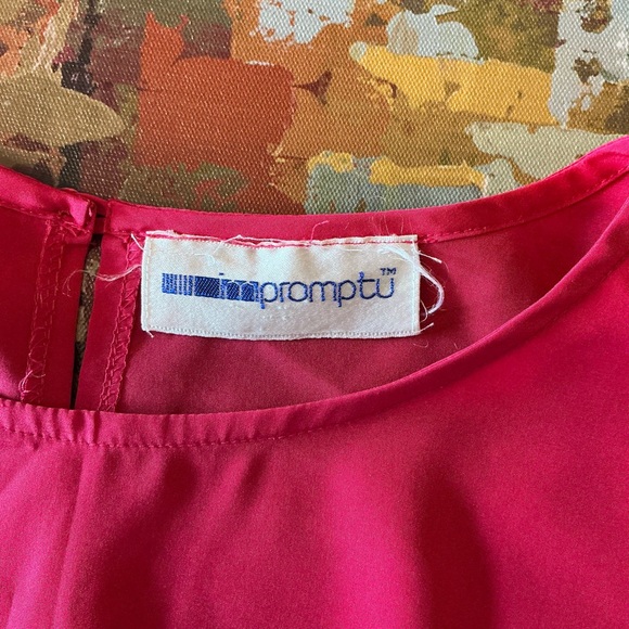 IMPROMPTU - Vintage Hot Pink Top - Picture 3 of 9